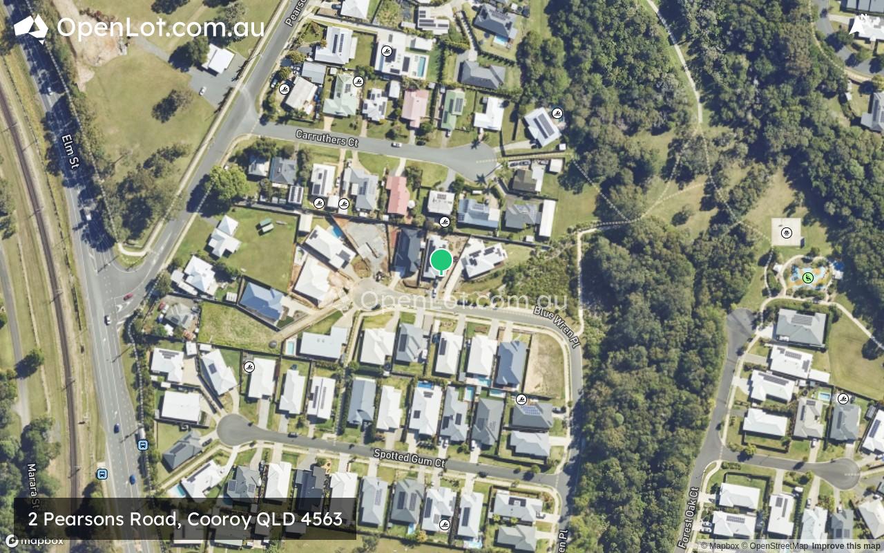 Satellite image for 2 Pearsons Road, Cooroy QLD 4563