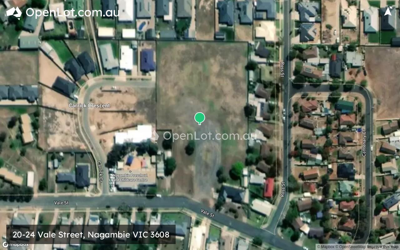 Satellite image for 20-24 Vale Street, Nagambie VIC 3608