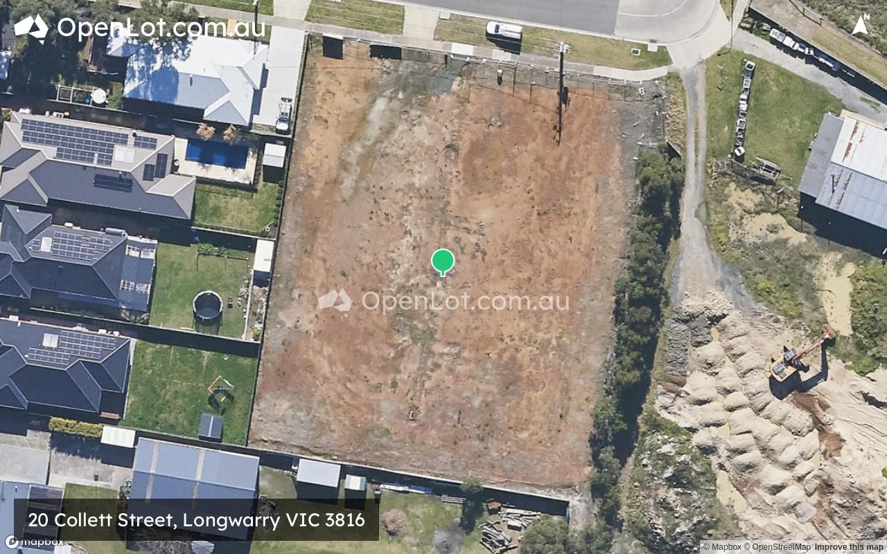 Satellite image for 20 Collett Street, Longwarry VIC 3816