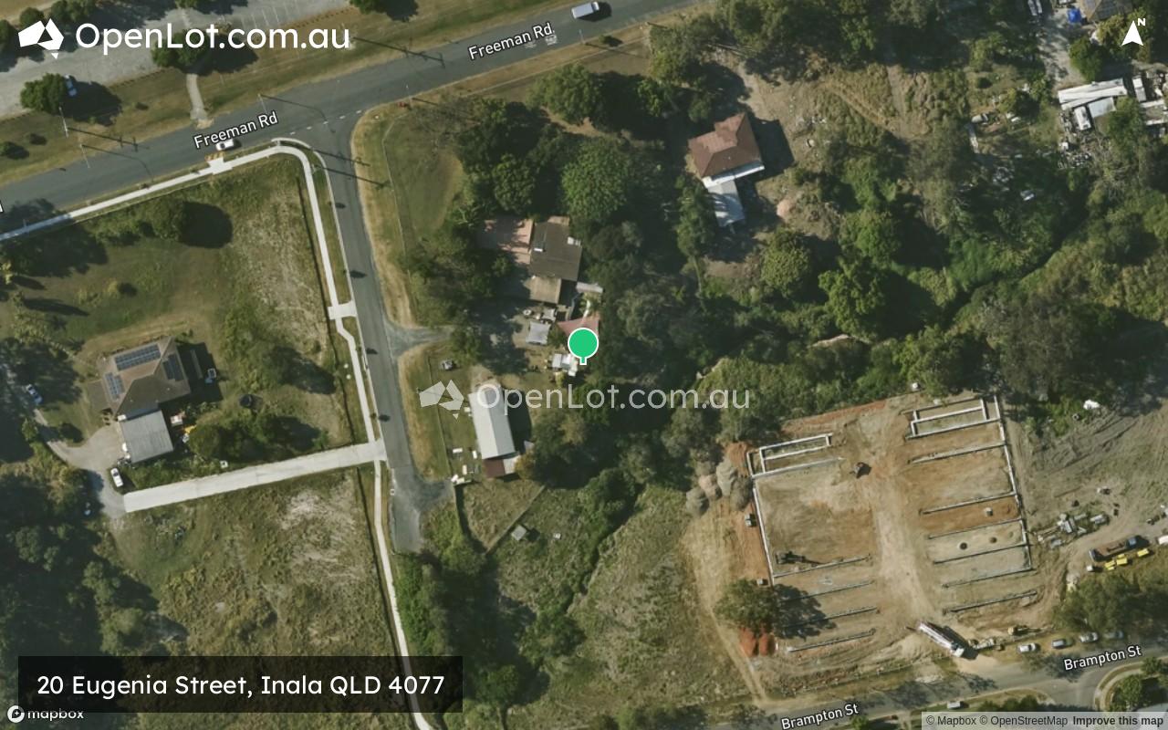 Satellite image for 20 Eugenia Street, Inala QLD 4077