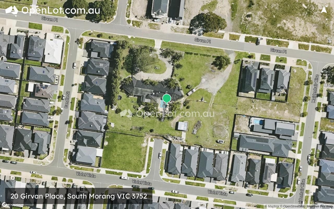 Satellite image for 20 Girvan Place, South Morang VIC 3752