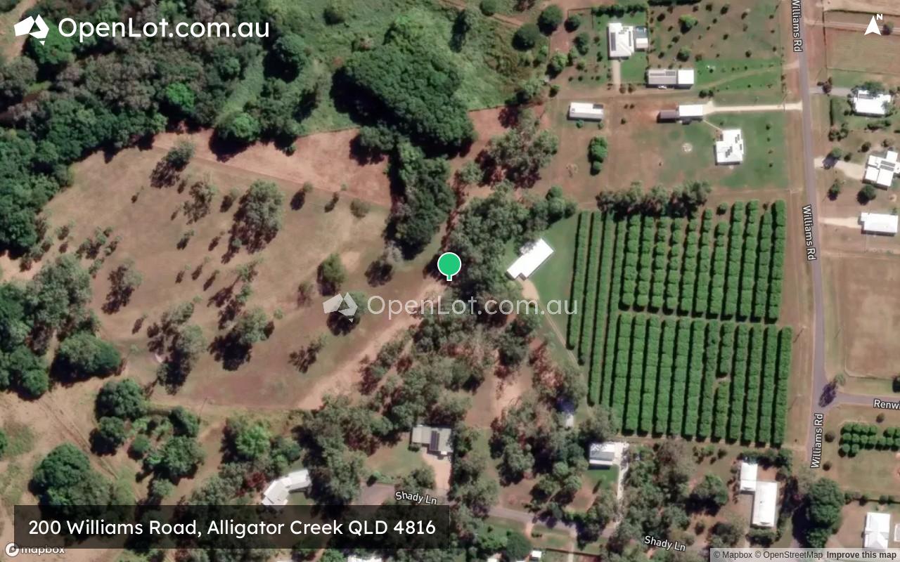 Satellite image for 200 Williams Road, Alligator Creek QLD 4816