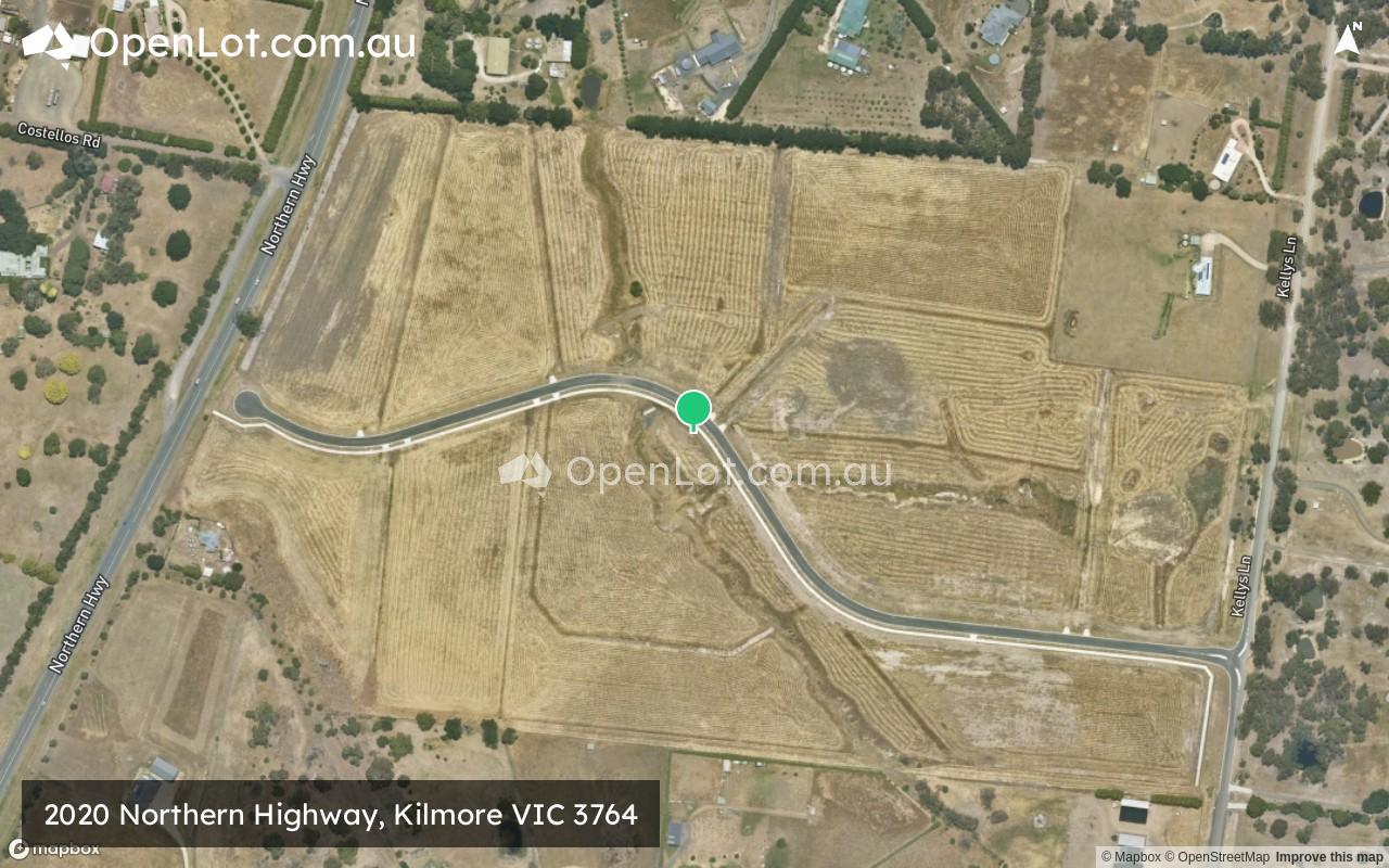 Satellite image for 2020 Northern Highway, Kilmore VIC 3764