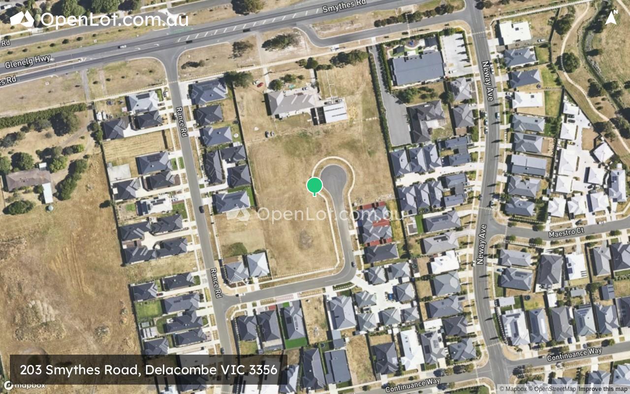 Satellite image for 203 Smythes Road, Delacombe VIC 3356