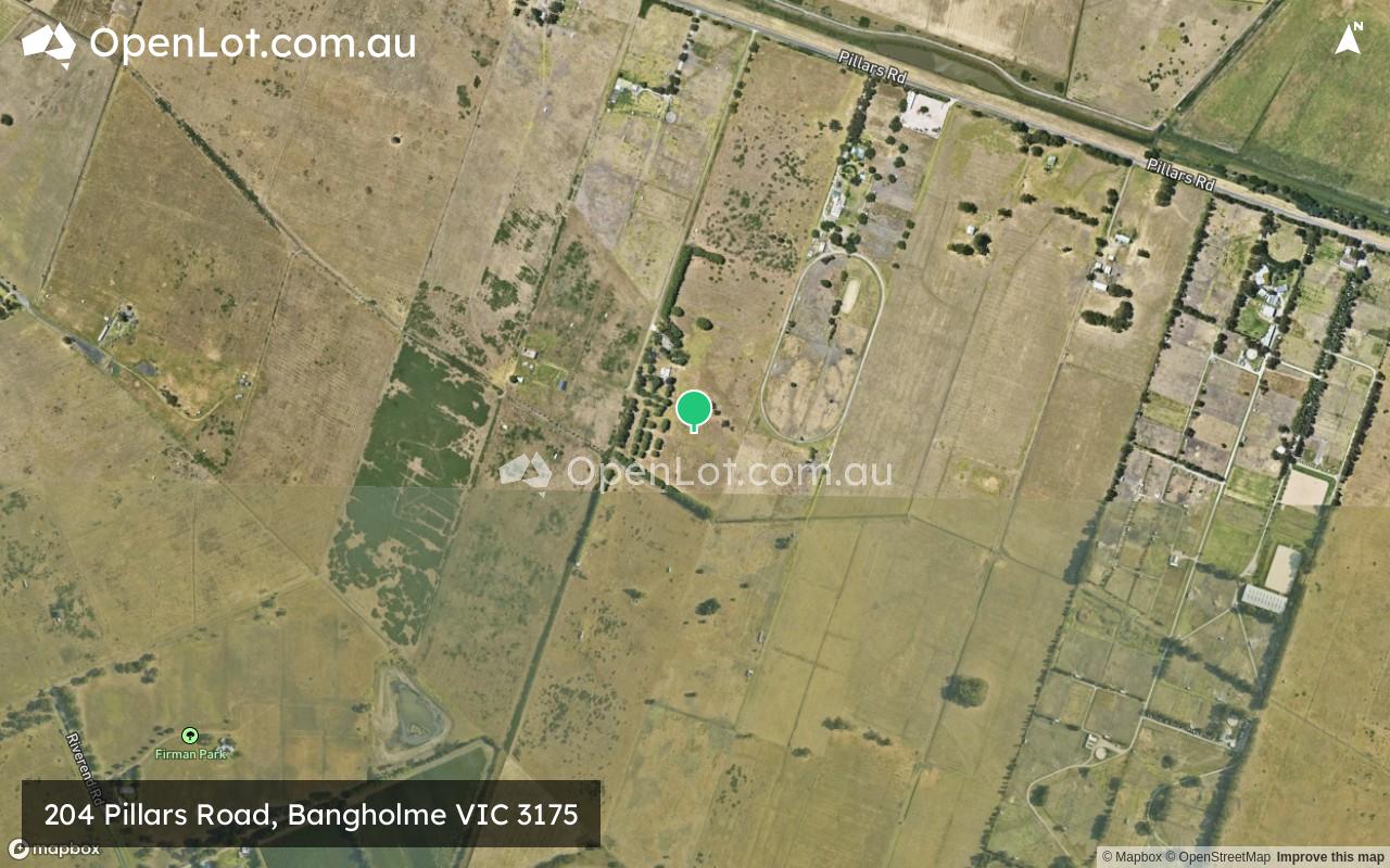 Satellite image for 204 Pillars Road, Bangholme VIC 3175