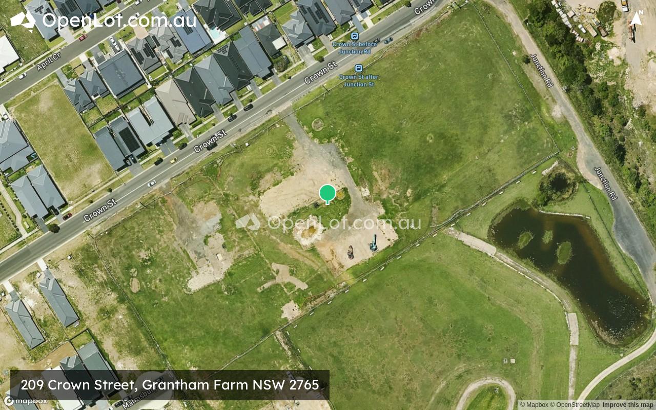 Satellite image for 209 Crown Street, Grantham Farm NSW 2765