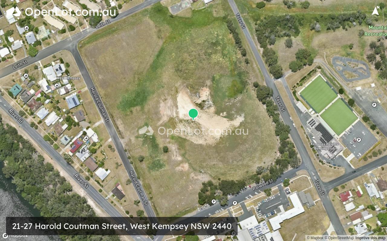 Satellite image for 21-27 Harold Coutman Street, West Kempsey NSW 2440