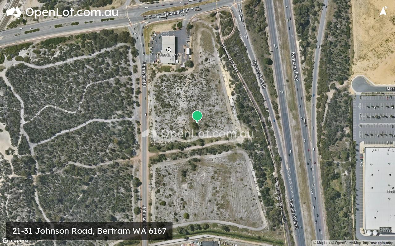 Satellite image for 21-31 Johnson Road, Bertram WA 6167