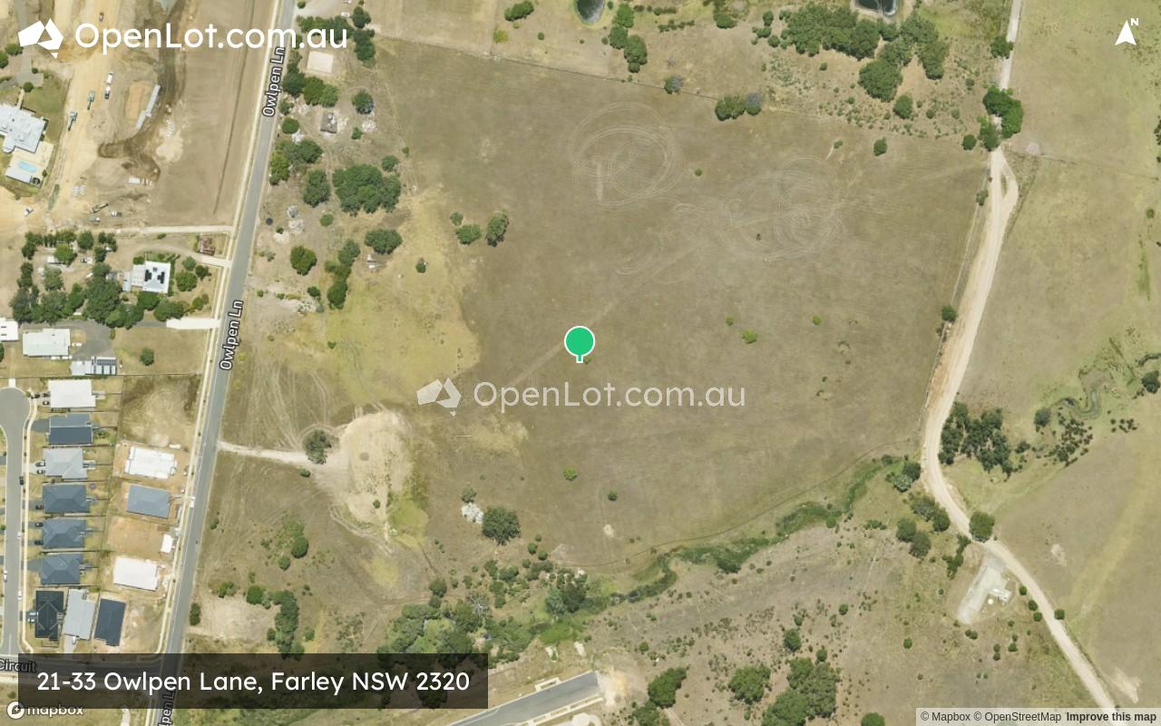 Satellite image for 21-33 Owlpen Lane, Farley NSW 2320