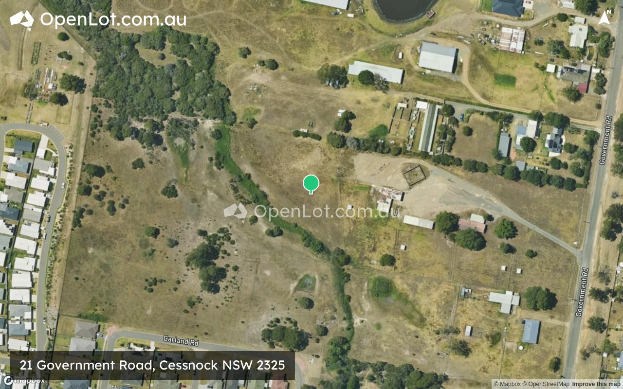 Satellite image for 21 Government Road, Cessnock NSW 2325