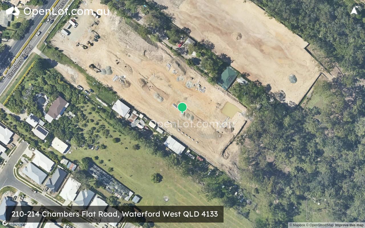 Satellite image for 210-214 Chambers Flat Road, Waterford West QLD 4133