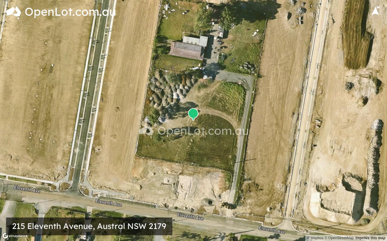 Satellite image for 215 Eleventh Avenue, Austral NSW 2179