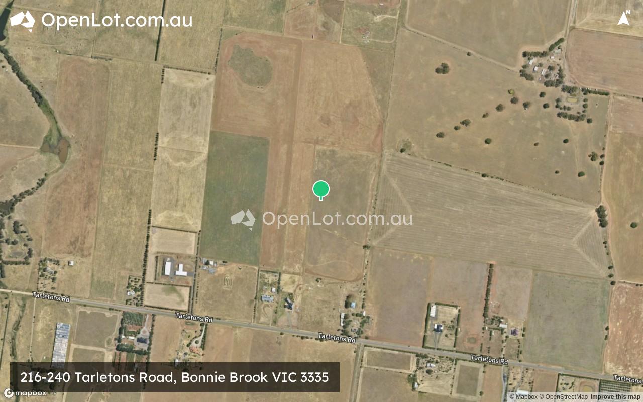 Satellite image for 216-240 Tarletons Road, Bonnie Brook VIC 3335