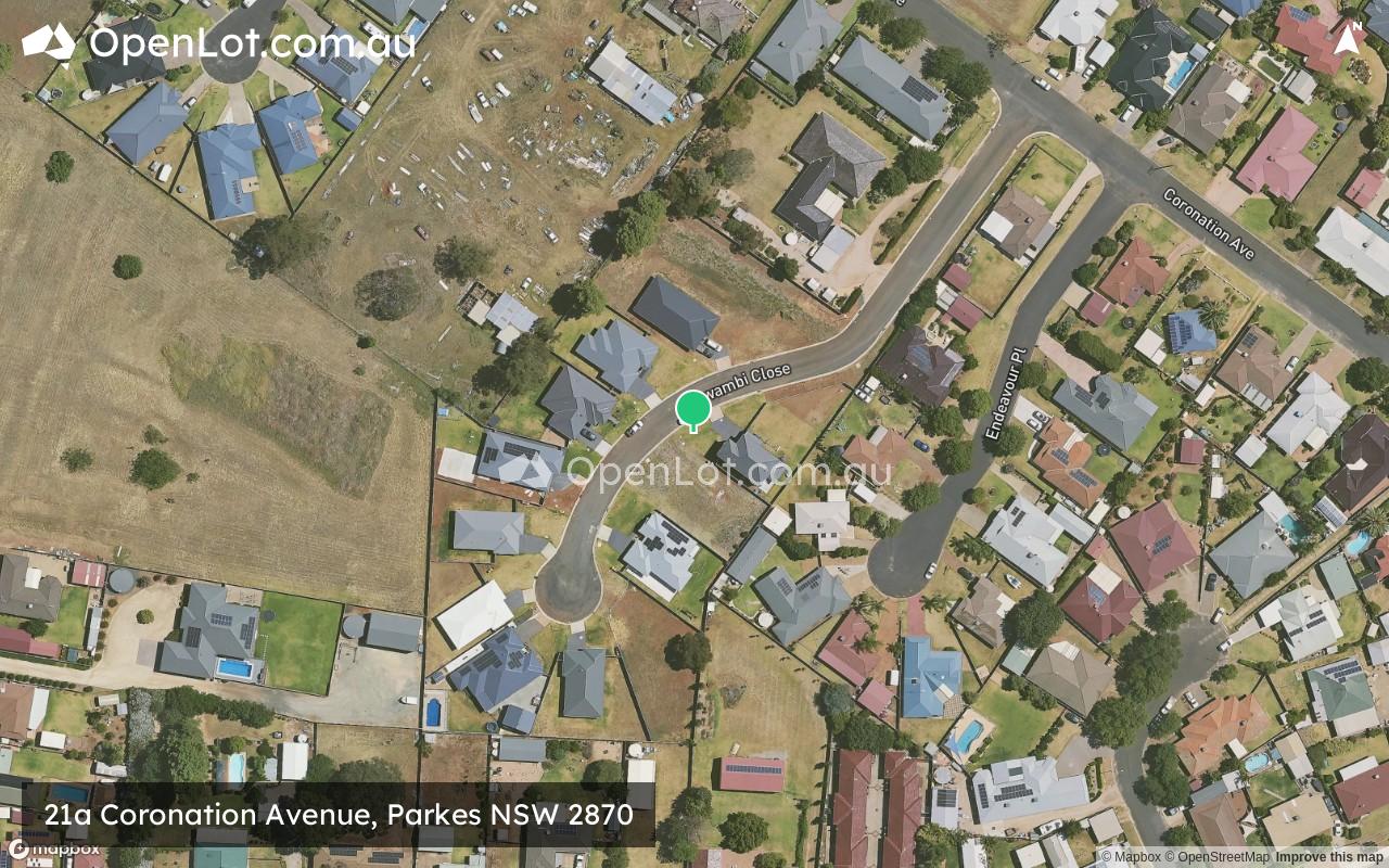 Satellite image for 21a Coronation Avenue, Parkes NSW 2870