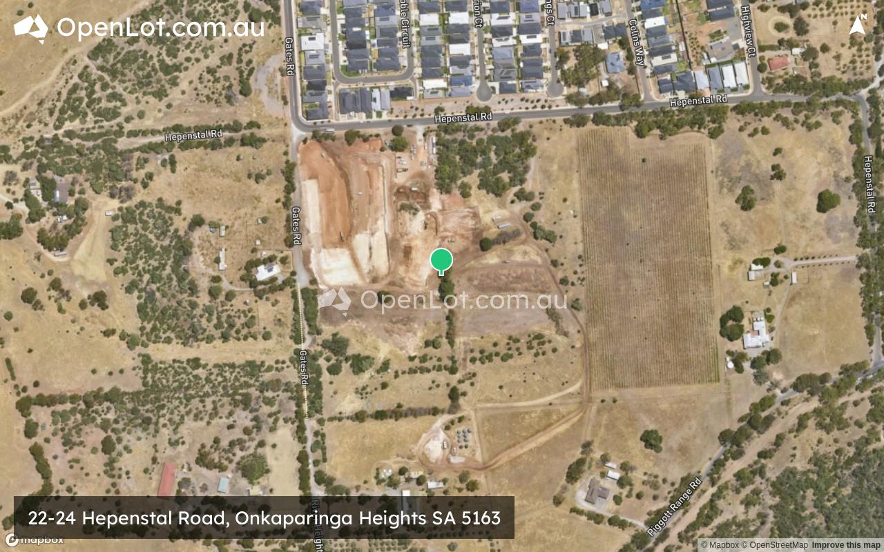 Satellite image for 22-24 Hepenstal Road, Onkaparinga Heights SA 5163