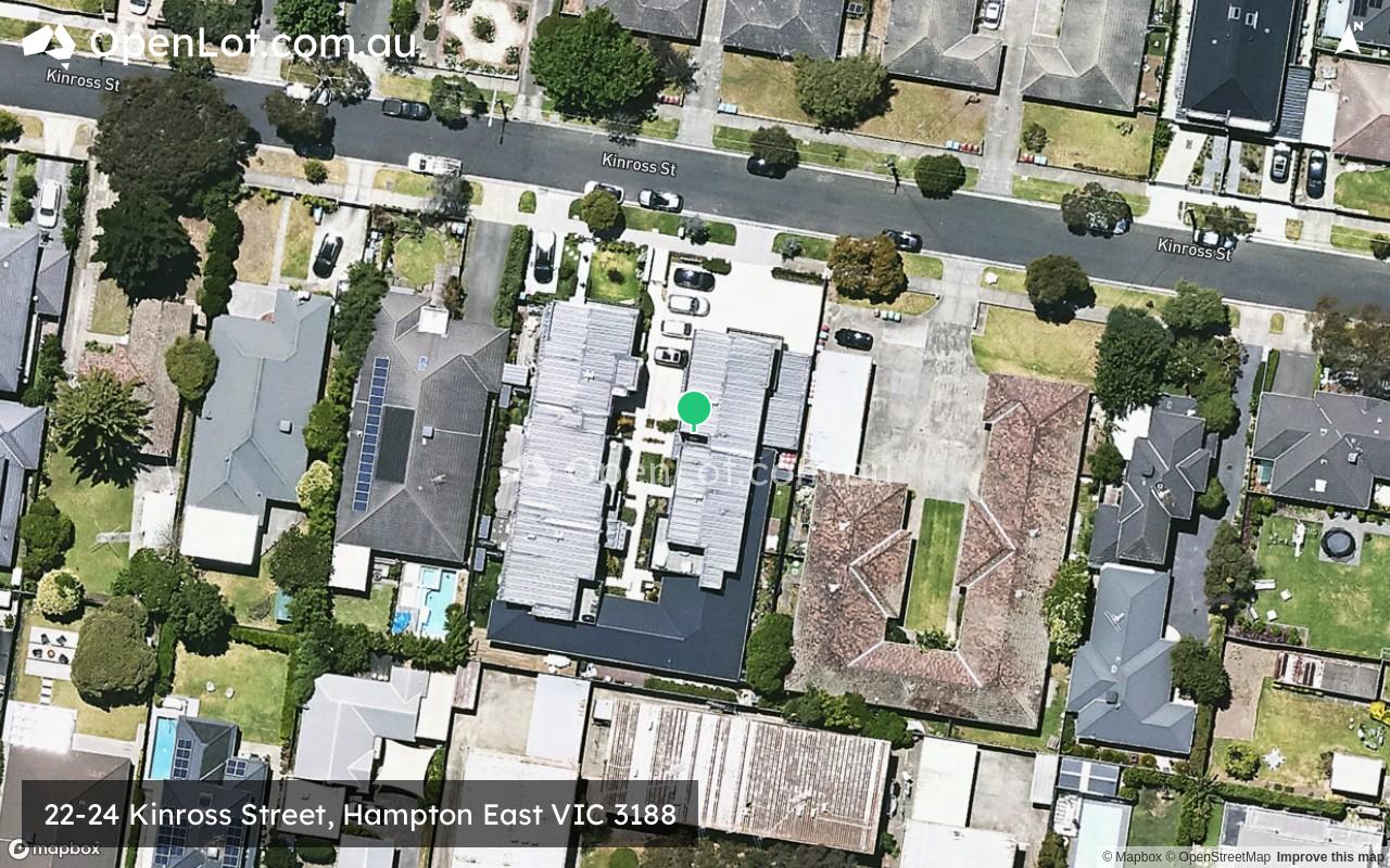 Satellite image for 22-24 Kinross Street, Hampton East VIC 3188