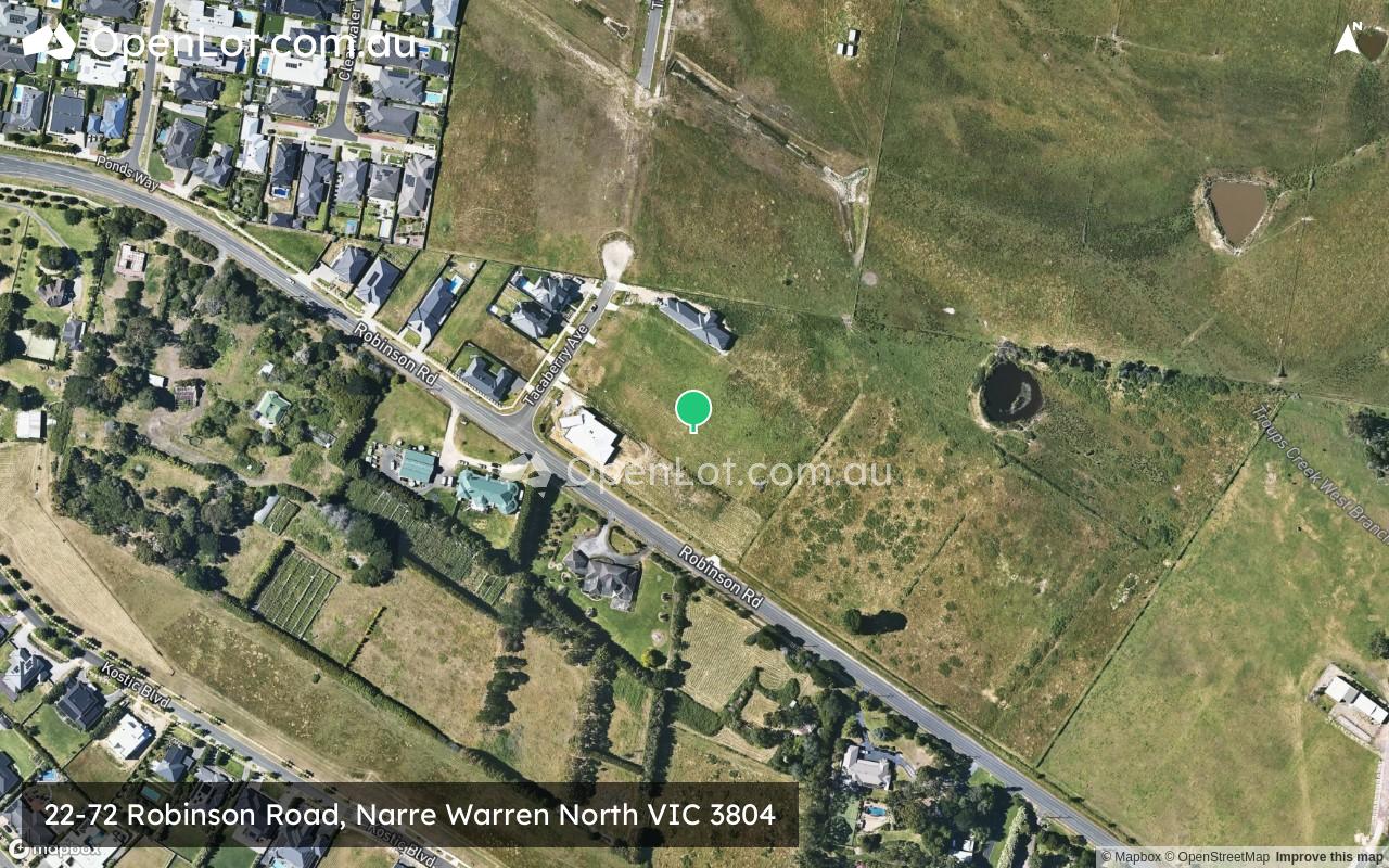 Satellite image for 22-72 Robinson Road, Narre Warren North VIC 3804