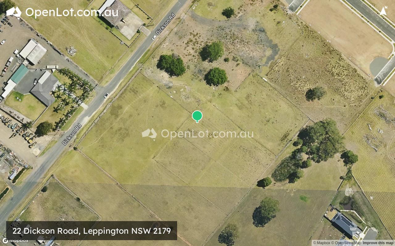 Satellite image for 22 Dickson Road, Leppington NSW 2179