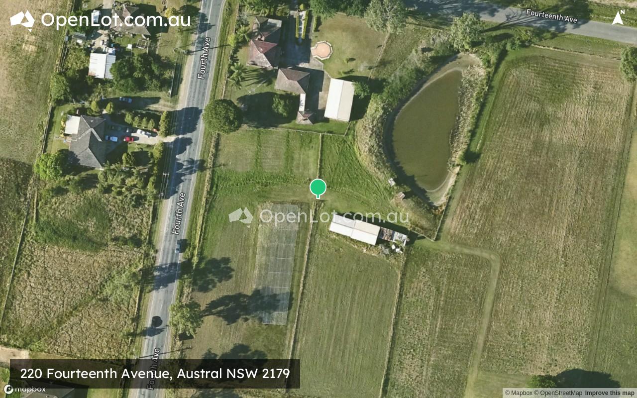 Satellite image for 220 Fourteenth Avenue, Austral NSW 2179