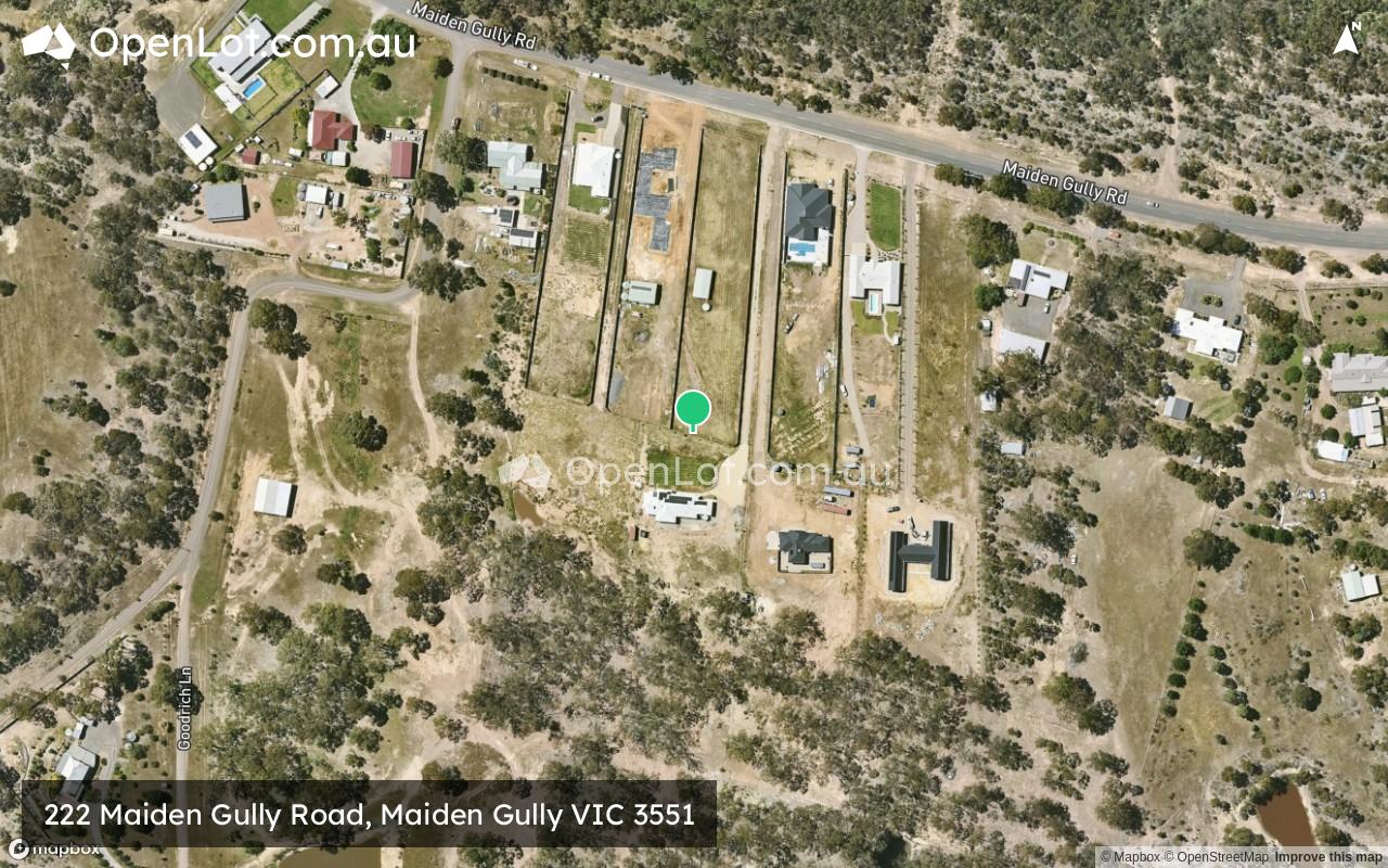 Satellite image for 222 Maiden Gully Road, Maiden Gully VIC 3551