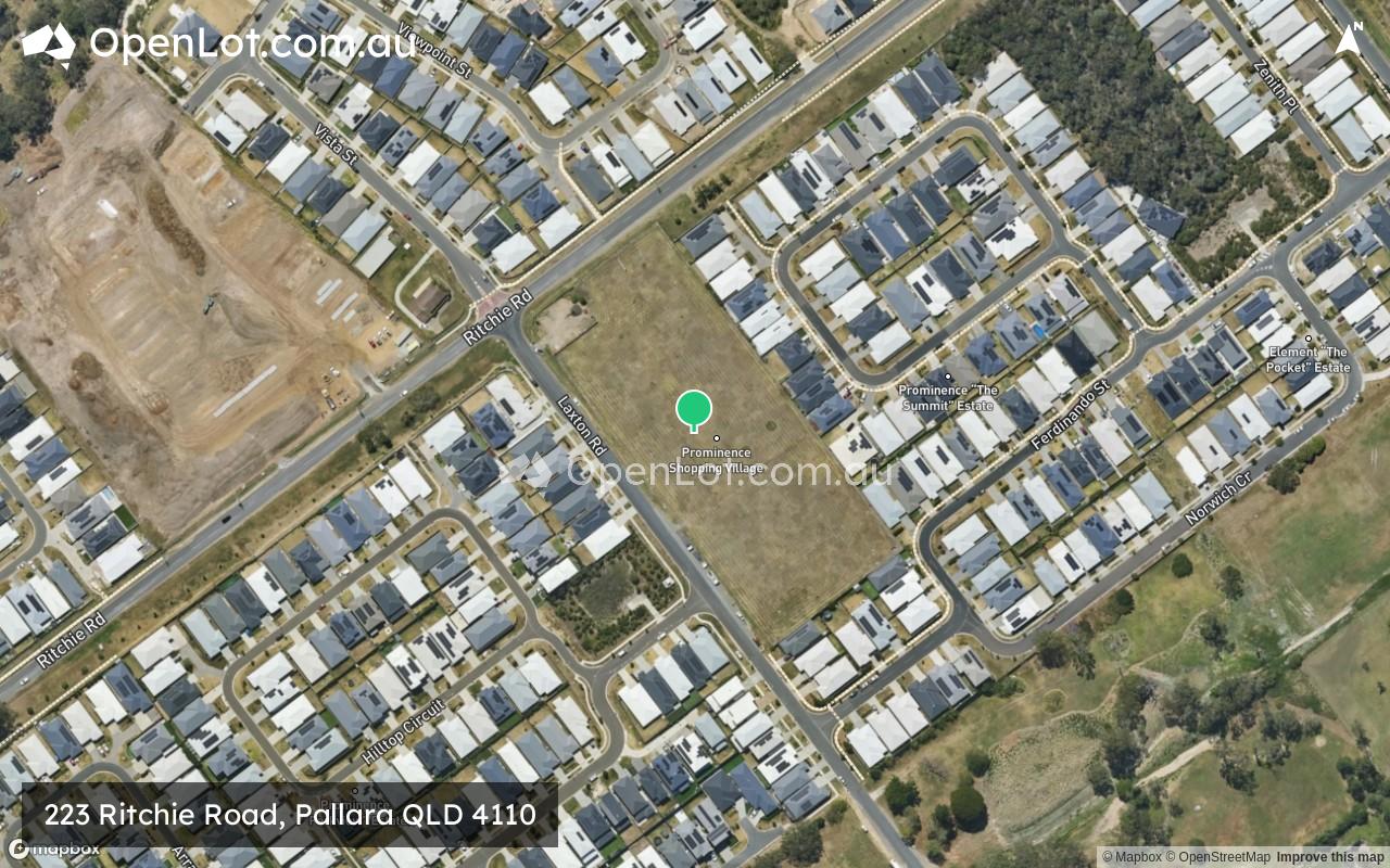 Satellite image for 223 Ritchie Road, Pallara QLD 4110
