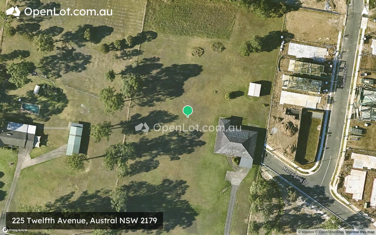Satellite image for 225 Twelfth Avenue, Austral NSW 2179