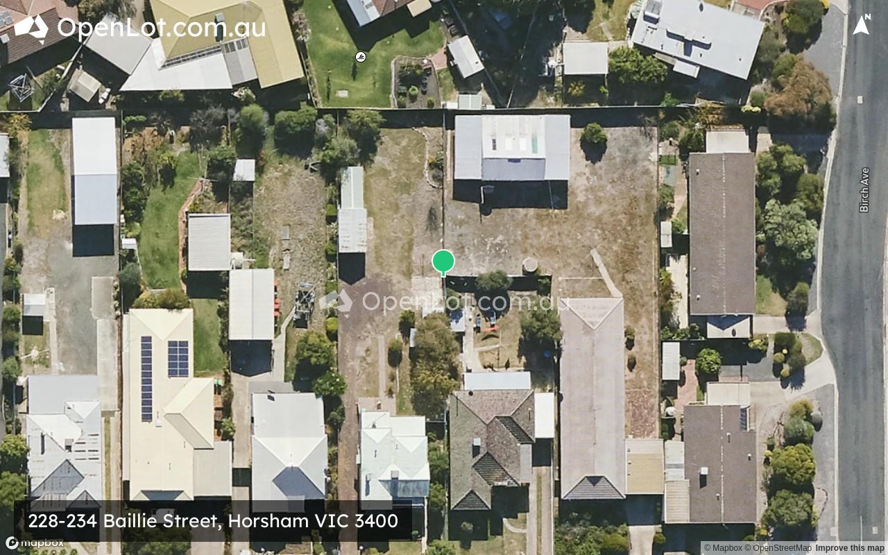 Satellite image for 228-234 Baillie Street, Horsham VIC 3400