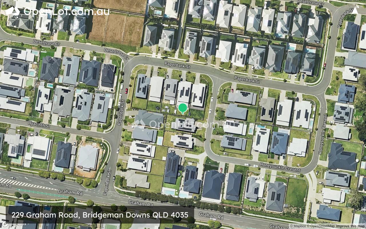 Satellite image for 229 Graham Road, Bridgeman Downs QLD 4035