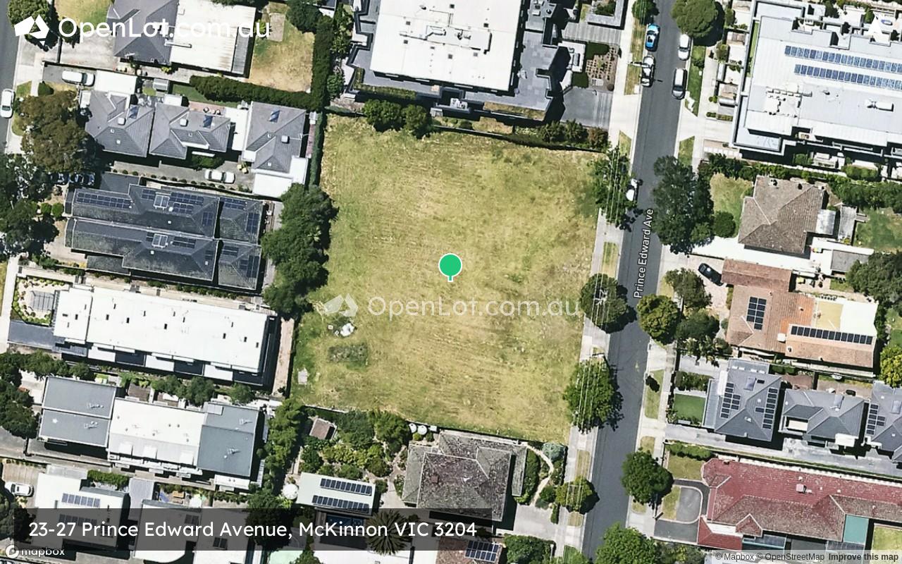 Satellite image for 23-27 Prince Edward Avenue, McKinnon VIC 3204