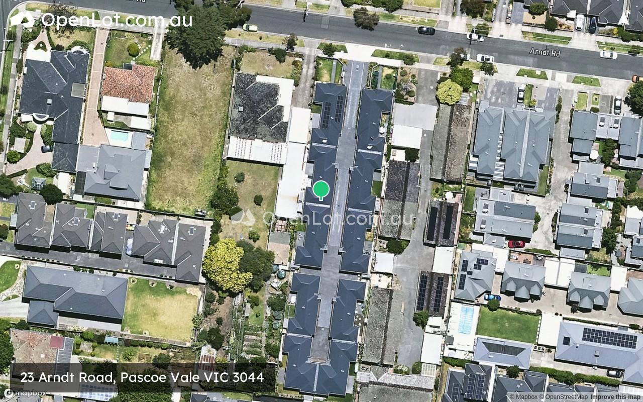 Satellite image for 23 Arndt Road, Pascoe Vale VIC 3044