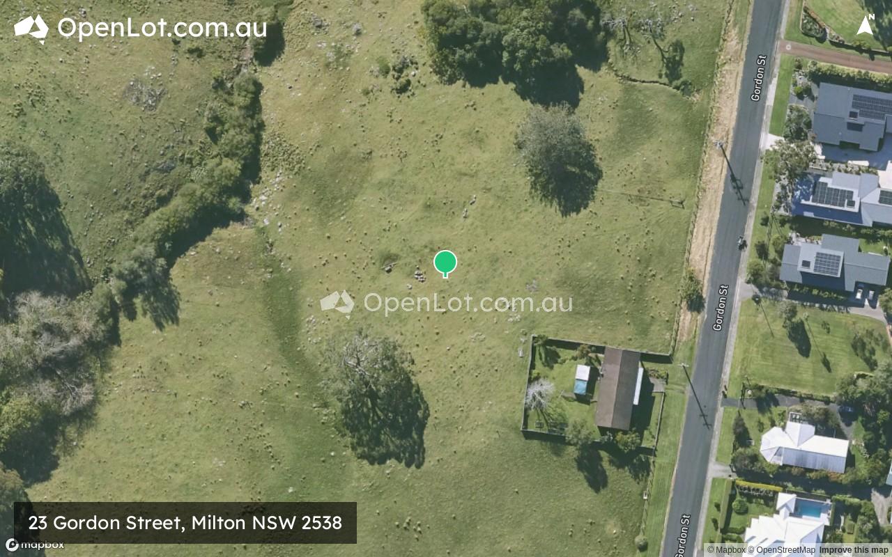 Satellite image for 23 Gordon Street, Milton NSW 2538