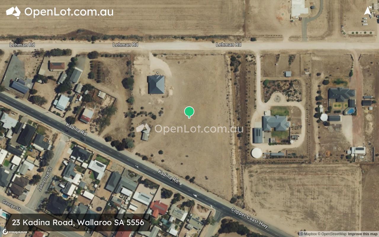 Satellite image for 23 Kadina Road, Wallaroo SA 5556