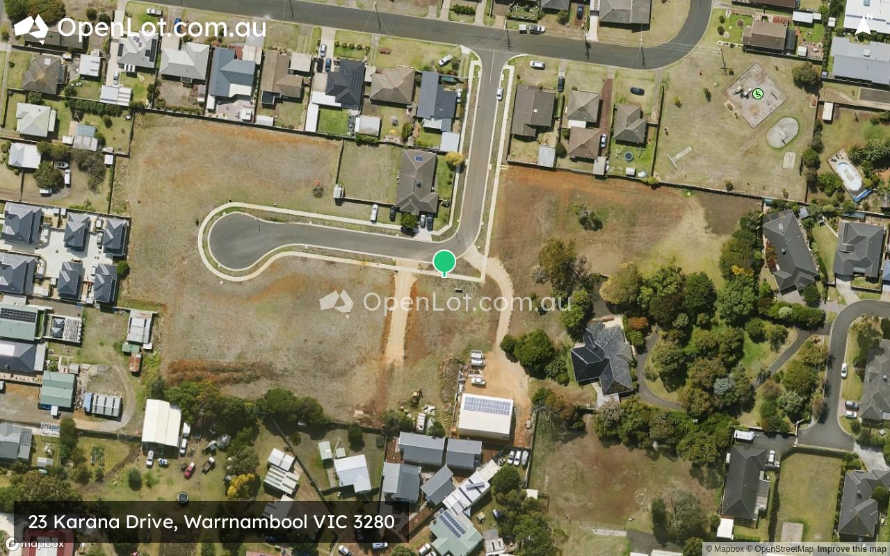 Satellite image for 23 Karana Drive, Warrnambool VIC 3280