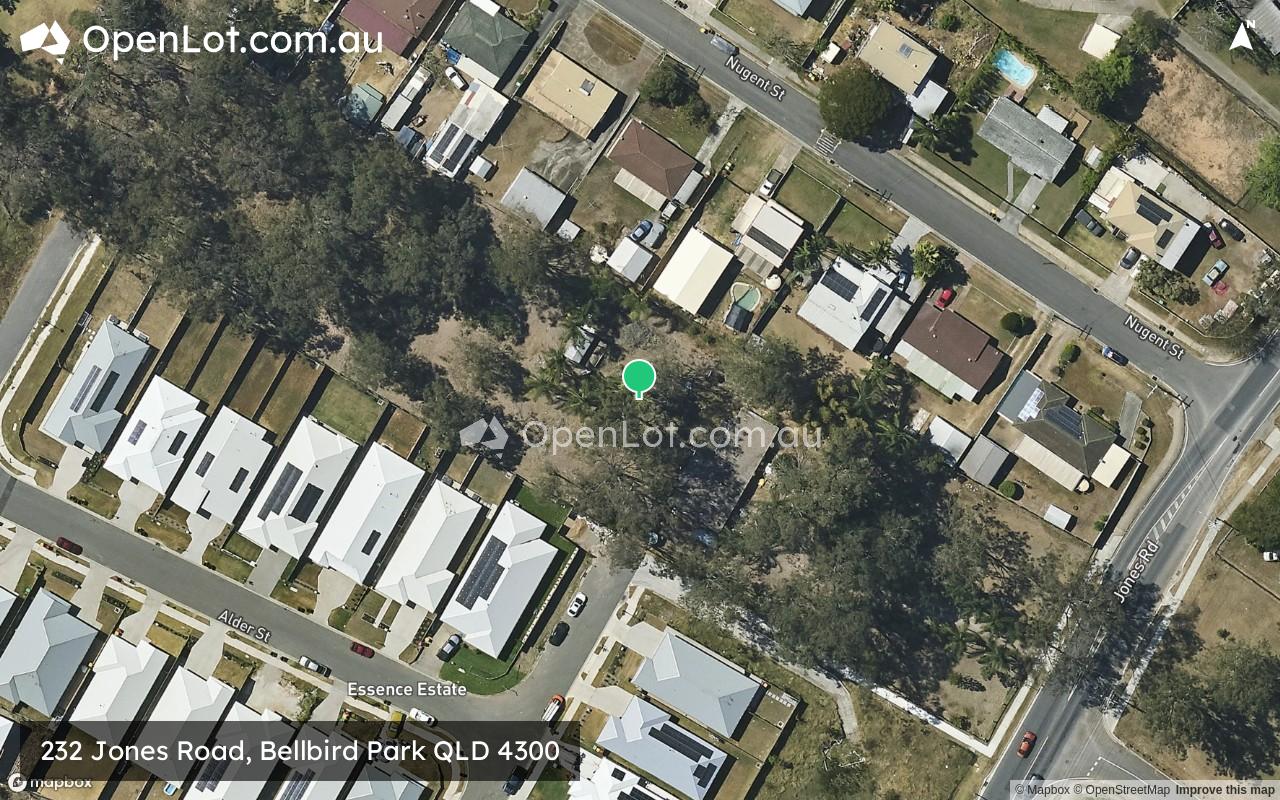 Satellite image for 232 Jones Road, Bellbird Park QLD 4300