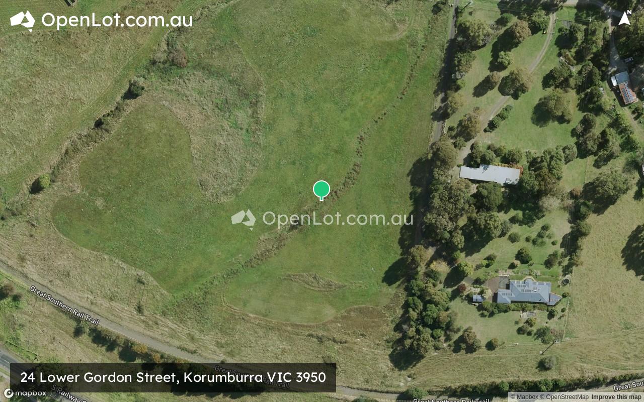 Satellite image for 24 Lower Gordon Street, Korumburra VIC 3950