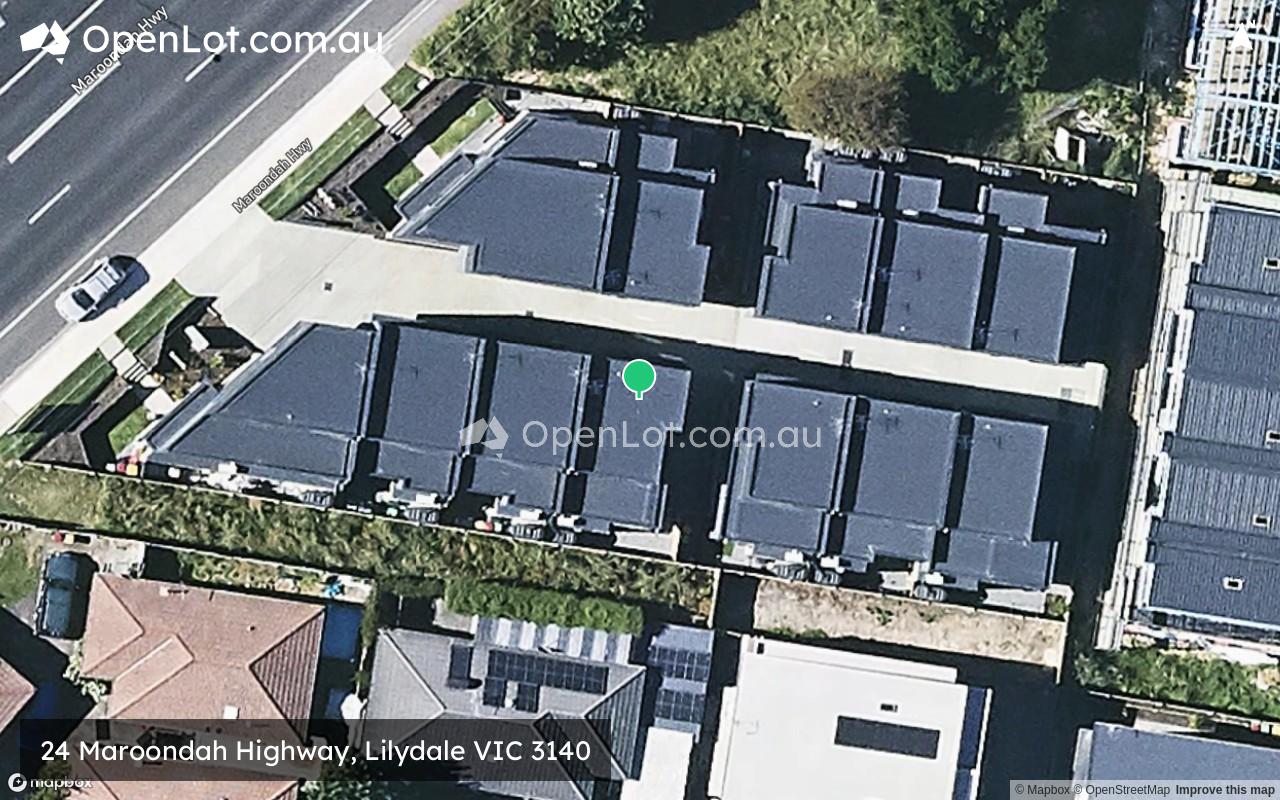Satellite image for 24 Maroondah Highway, Lilydale VIC 3140
