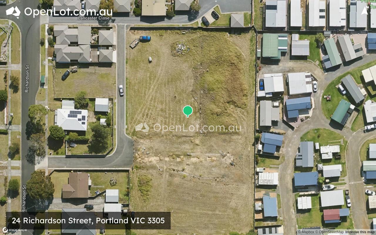 Satellite image for 24 Richardson Street, Portland VIC 3305