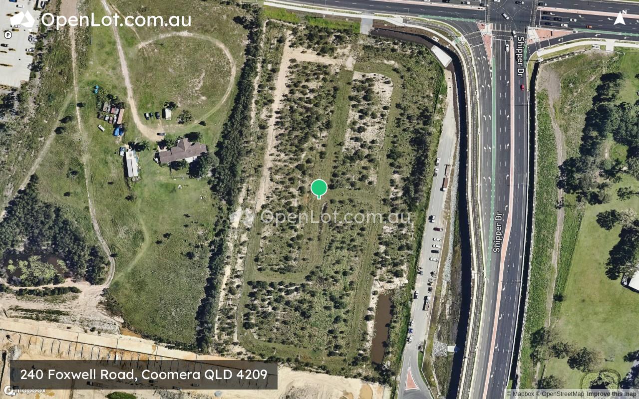 Satellite image for 240 Foxwell Road, Coomera QLD 4209