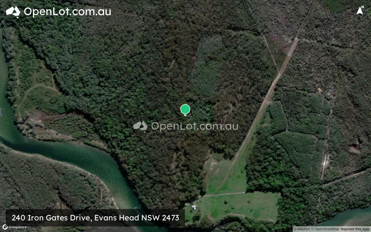 Satellite image for 240 Iron Gates Drive, Evans Head NSW 2473