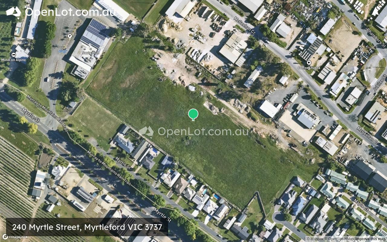 Satellite image for 240 Myrtle Street, Myrtleford VIC 3737