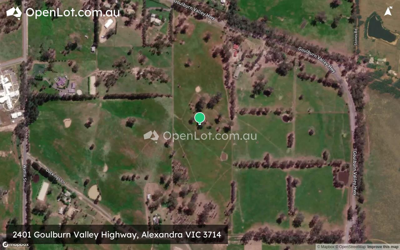 Satellite image for 2401 Goulburn Valley Highway, Alexandra VIC 3714