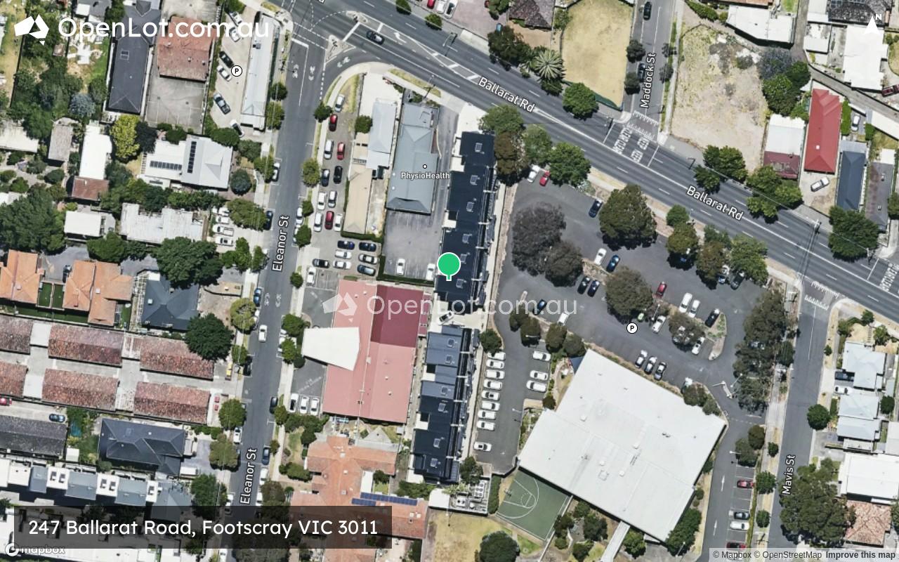 Satellite image for 247 Ballarat Road, Footscray VIC 3011