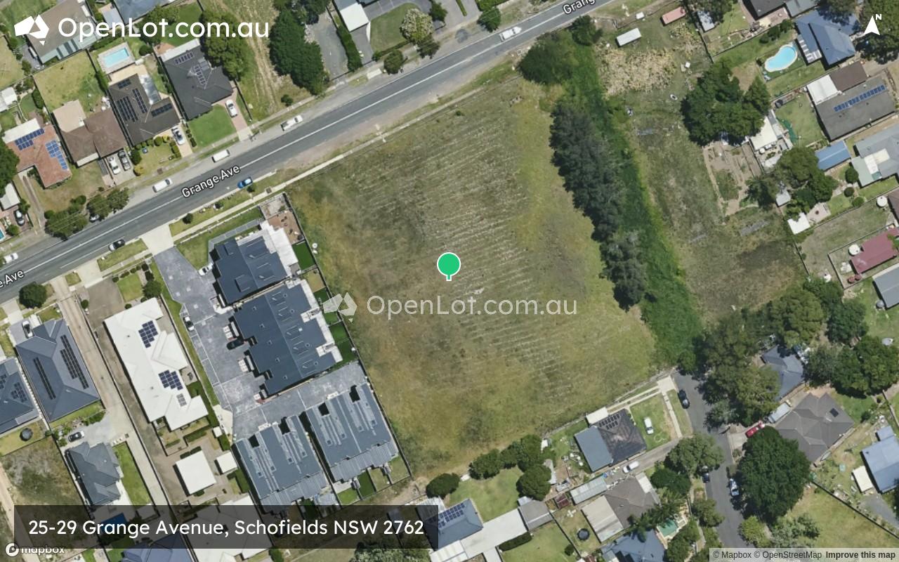 Satellite image for 25-29 Grange Avenue, Schofields NSW 2762