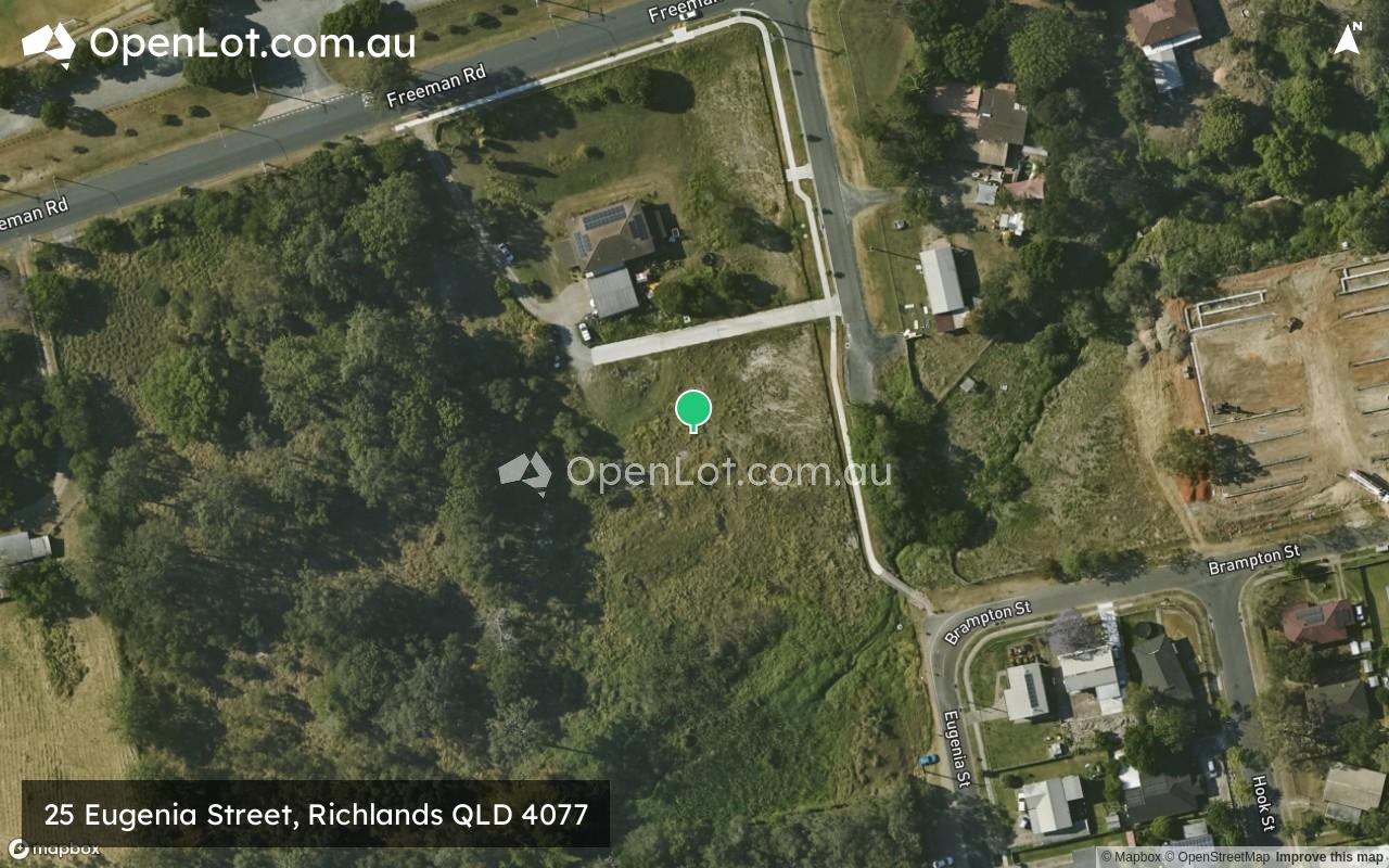 Satellite image for 25 Eugenia Street, Richlands QLD 4077