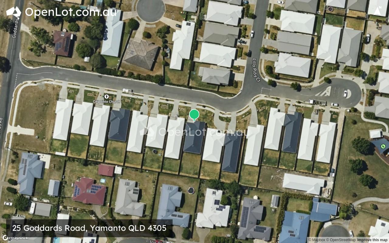 Satellite image for 25 Goddards Road, Yamanto QLD 4305