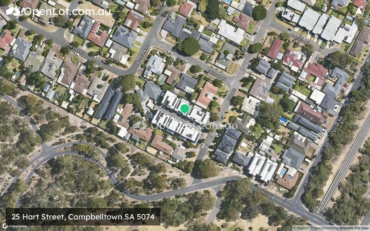 Satellite image for 25 Hart Street, Campbelltown SA 5074