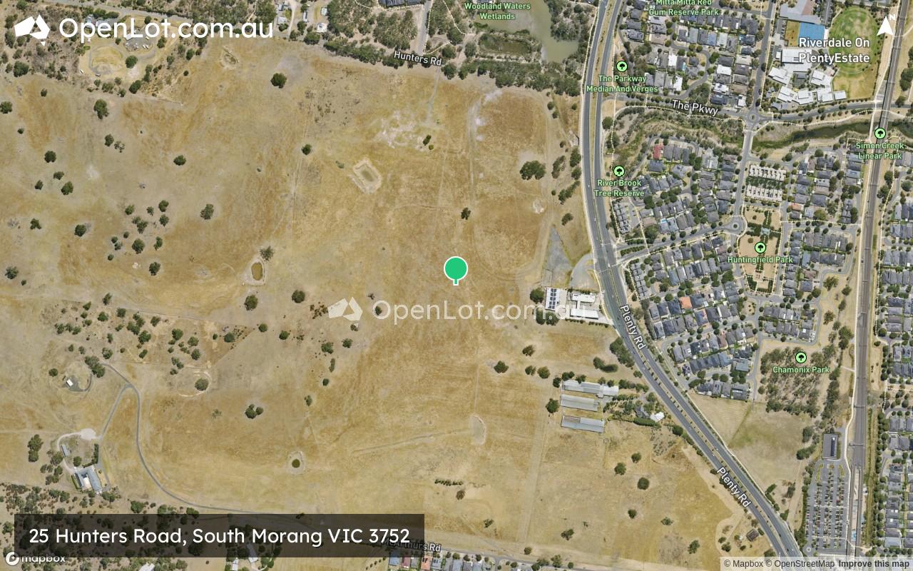 Satellite image for 25 Hunters Road, South Morang VIC 3752
