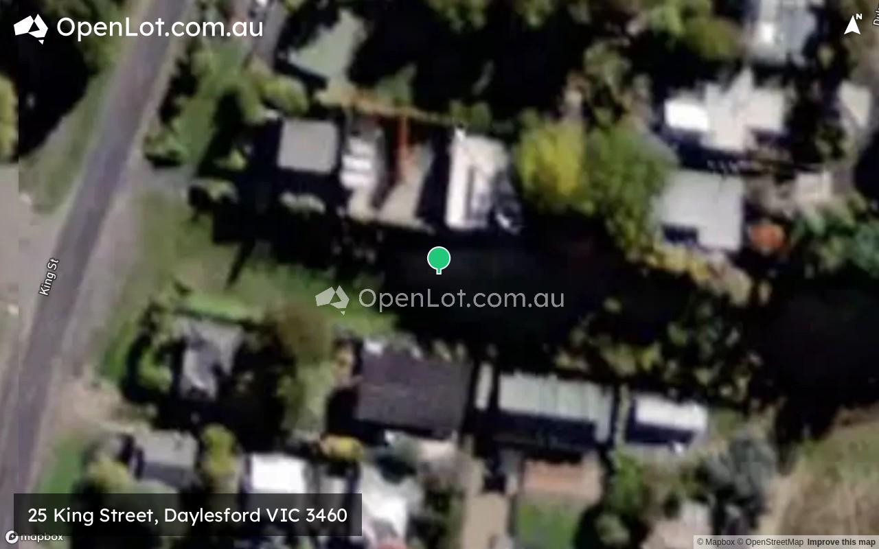 Satellite image for 25 King Street, Daylesford VIC 3460