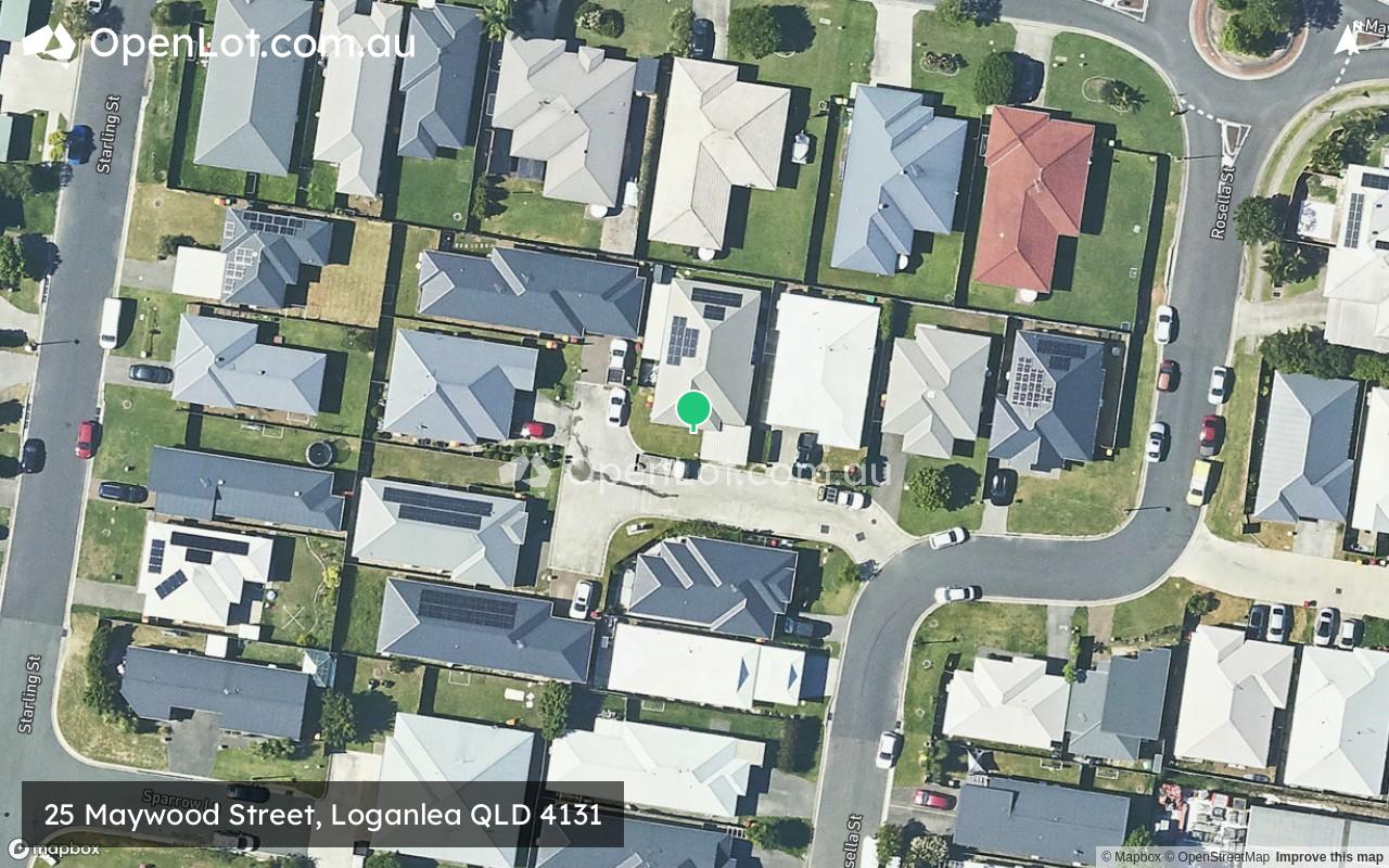 Satellite image for 25 Maywood Street, Loganlea QLD 4131