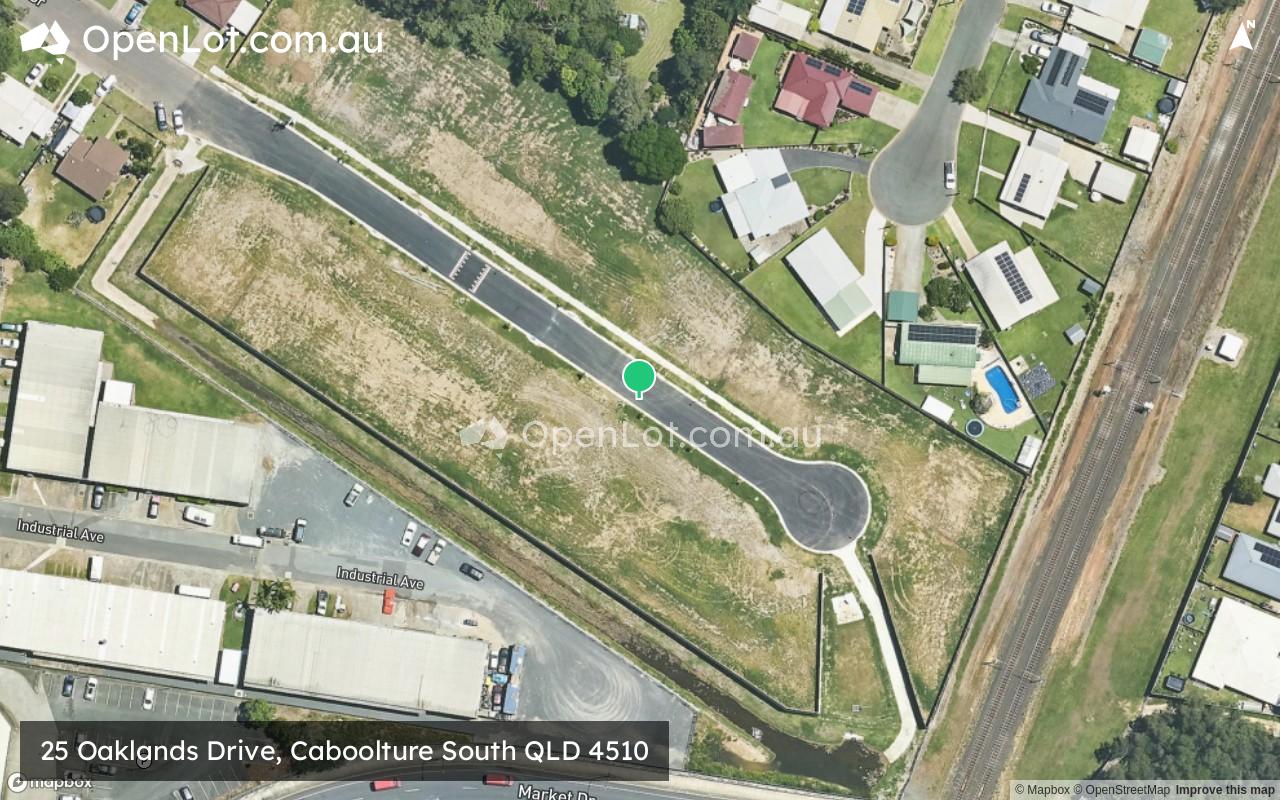 Satellite image for 25 Oaklands Drive, Caboolture South QLD 4510
